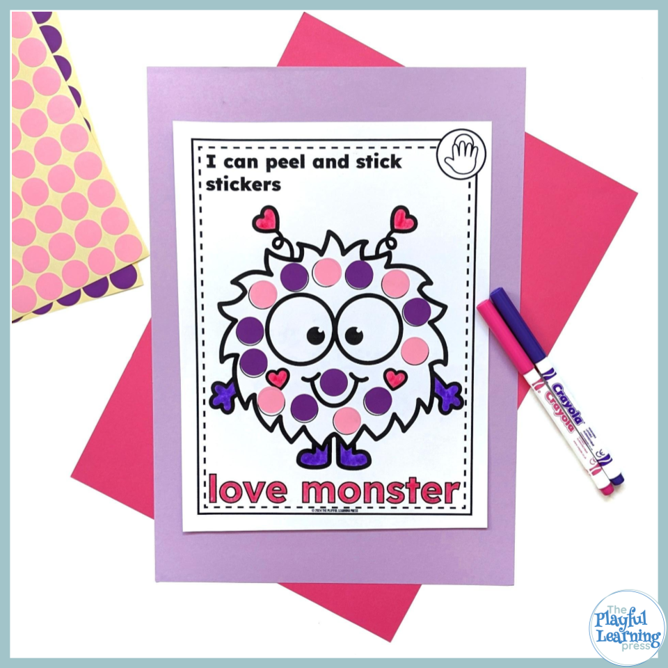 Valentine's Fine Motor Worksheets