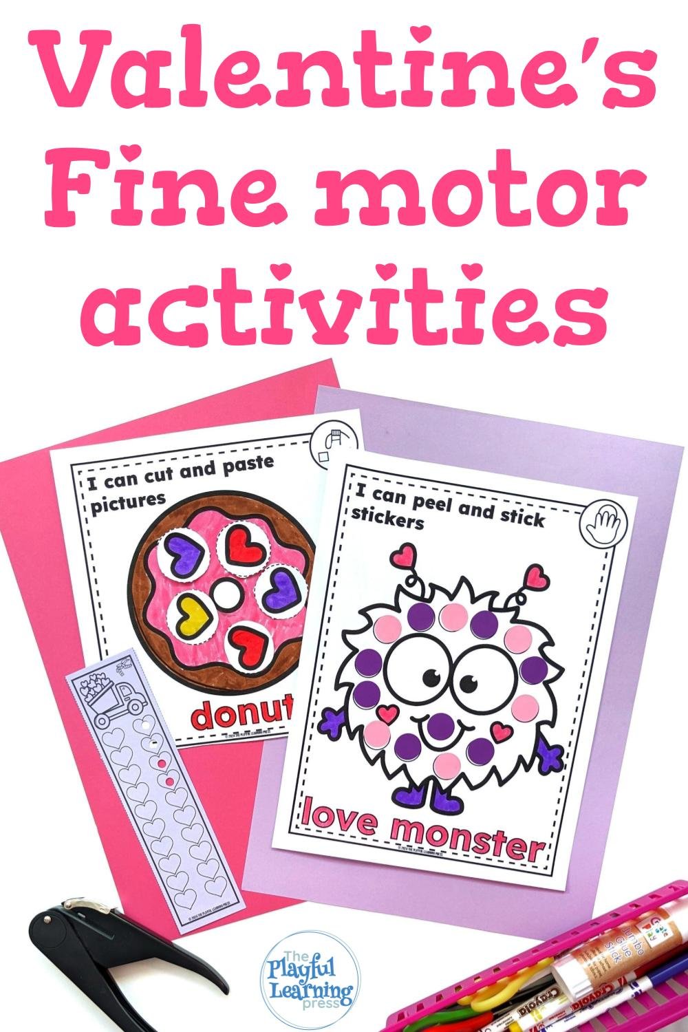 Valentine's fine motor activities pin