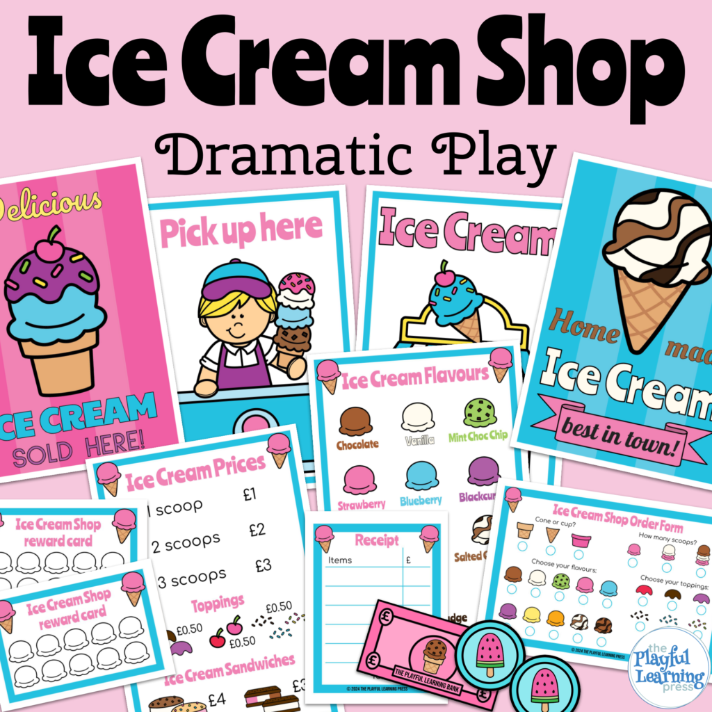 Ice Cream Shop dramatic play