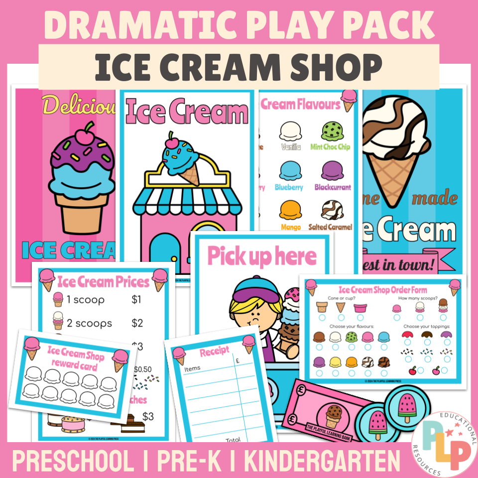 ice cream shop dramatic play